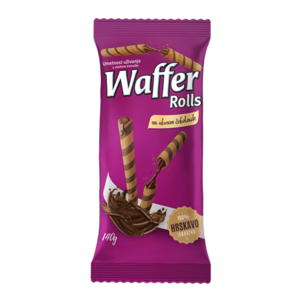 Vafl roleri MORAVKA čokolada 140g
