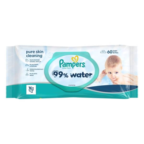 Vlažne maramice PAMPERS Aqua water 60kom