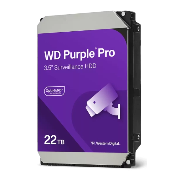 WESTERN DIGITAL hard disk 22TB WD221PURP Purple Pro Smart Video