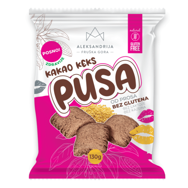 ALEKSANDRIJA Pusa bezglutenski kakao keks sa prosom 150g
