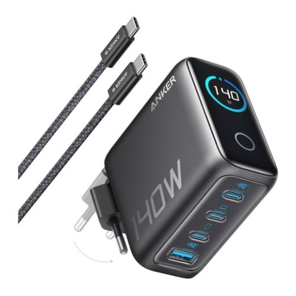 ANKER punjač 140W GaN 3u1 Dark Gray
