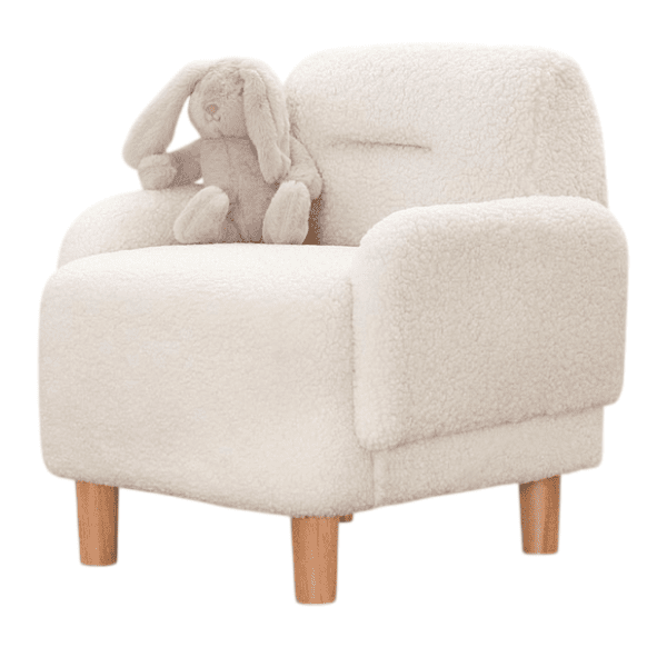 ATELIER DEL SOFA dečija fotelja Cobie teddy bela