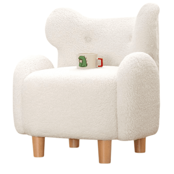 ATELIER DEL SOFA dečija fotelja Juano teddy bela
