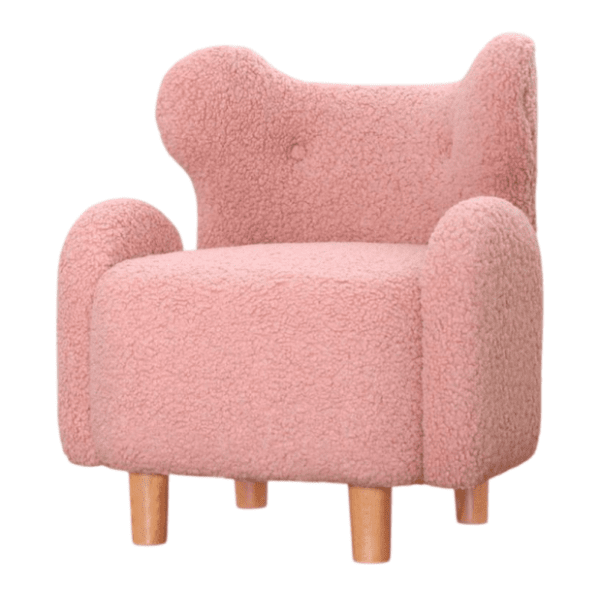 ATELIER DEL SOFA dečija fotelja Juano teddy roze
