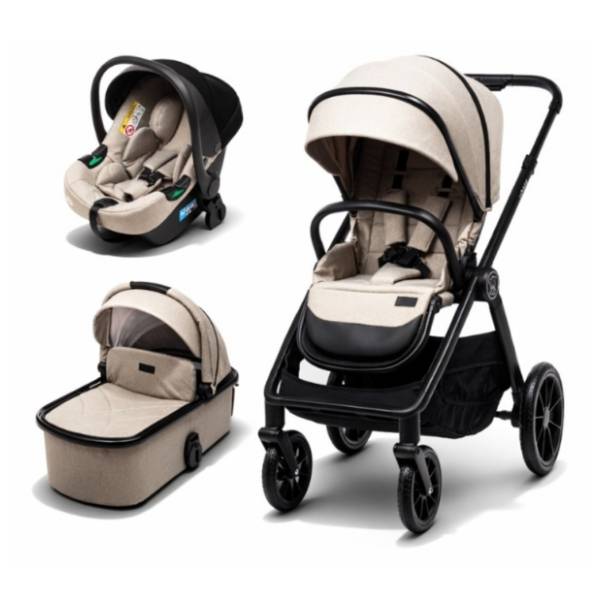 BBO kolica za bebe 3 u 1 Voyage Mud Melange bež