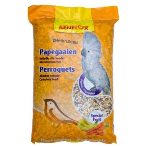 BENELUX hrana za velike papagaje kandirano voće kikiriki 15kg