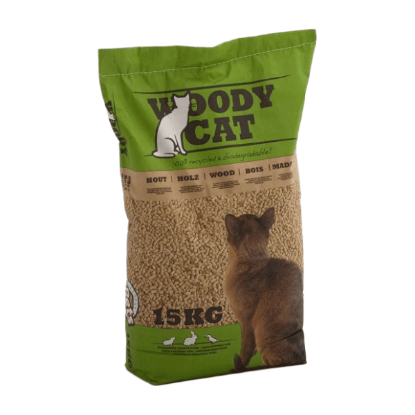 BENELUX Woody cat drveni posip za mačke 15kg