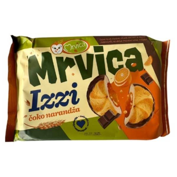 Biskvit MRVICA Izzi čoko narandža 225g
