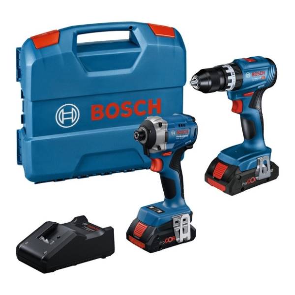 BOSCH GSB 18V-45, GDR 18V-215 2×4.0Ah set aku alata