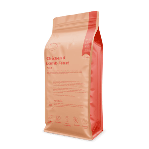BUDDY hrana za pse chicken & lamb feast 12kg