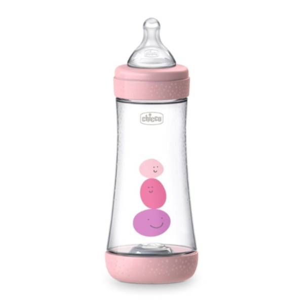 CHICCO flašica za bebe P5 300ml (4m+) roze