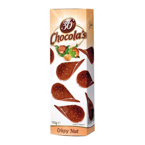 Čips HAMLET belgijska čokolada lešnik 125g