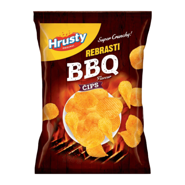 Čips HRUSTY roštilj 150g