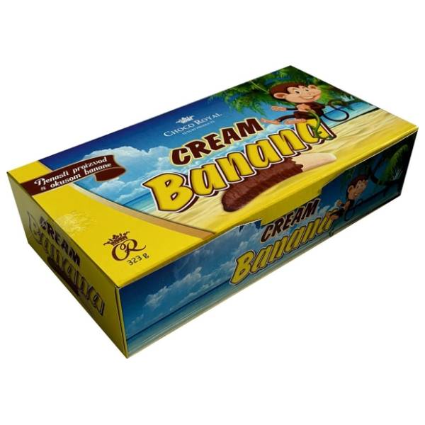 Čokoladica CHOCO ROYAL krem banana 9kom