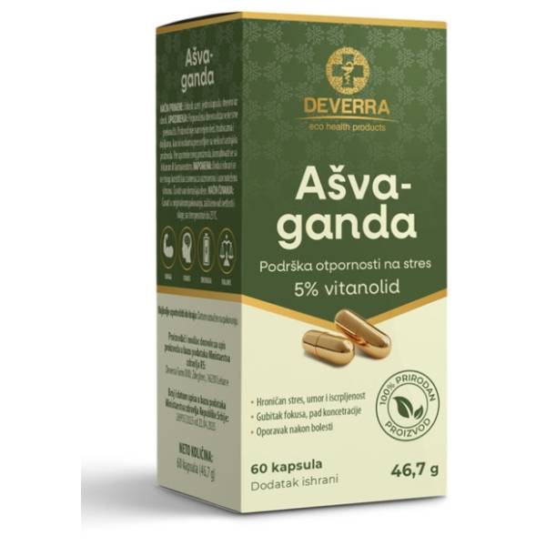 DEVERRA ašvaganda kapsule 60kom