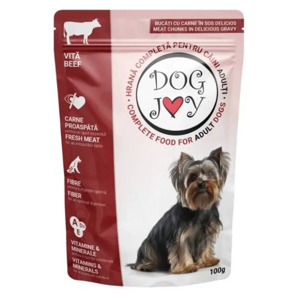 DOG JOY hrana za pse govedina 100g