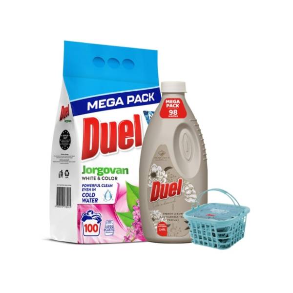 DUEL Jorgovan 9kg + Like a diamond omekšivač + kutija štipaljki
