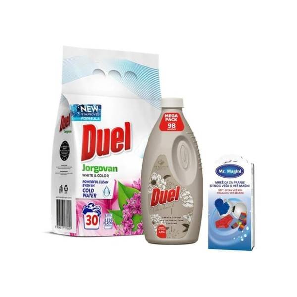DUEL Jorgovan deterdžent + Like a diamond omekšivač + mrežica