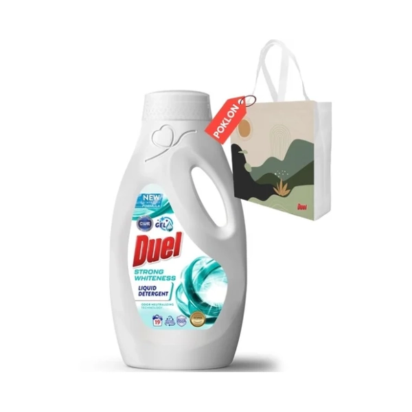 DUEL Strong whiteness tečni deterdžent 19 pranja (855ml) + ceger