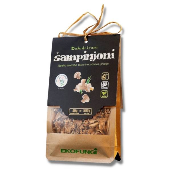 EKOFUNGI dehidrirane organske pečurke bez glutena 40g