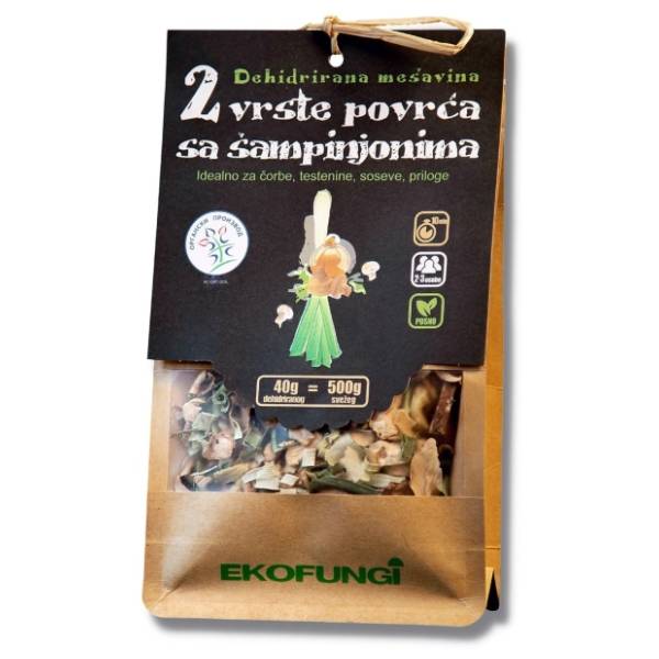 EKOFUNGI Pasta rižoto mix organske pečurke i povrće 40g