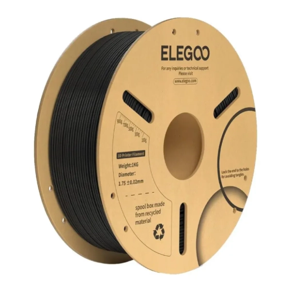 ELEGOO PLA Plus 1kg Black 1,75mm filament za 3D štampač