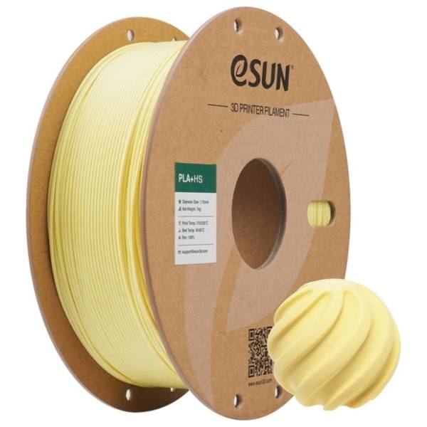 eSUN PLA+HS 1kg Almond Yellow 1,75mm 3D filament
