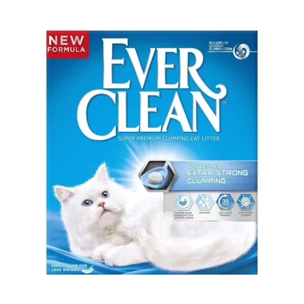 EVERCLEAN Extra strong unscented posip za mačke 6l