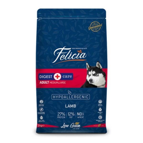 FELICIA Low grain hrana za srednje i velike pse jagnjetina 3kg