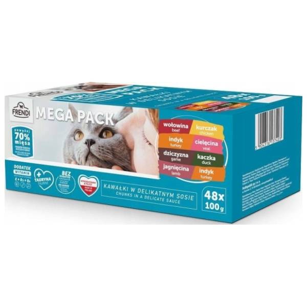 FRENDI hrana za mačke u kesicama 48x100g