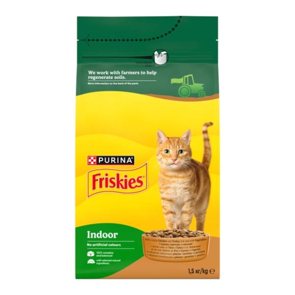 FRISKIES Indoor piletina i povrće 1,5kg