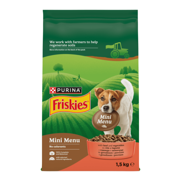 FRISKIES Mini menu govedina i povrće 1,5kg