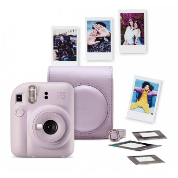 FUJIFILM Instax Mini 12 Lilac Purple Bundle fotoaparat