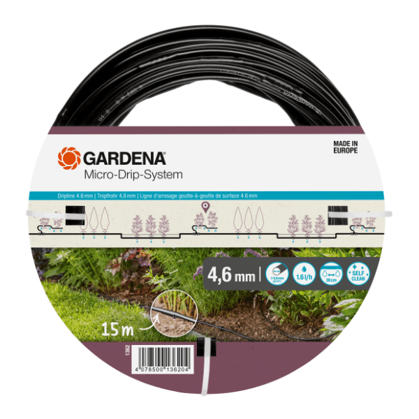 GARDENA 4.6 mm (3/16") 15 m kap po kap crevo