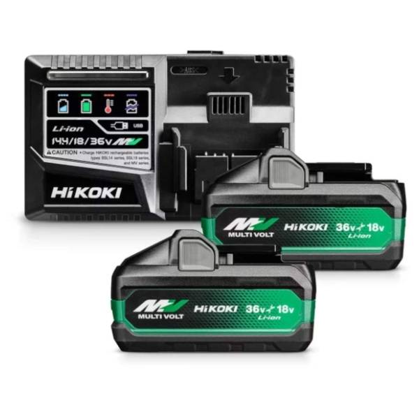 HIKOKI UC18YSL3-WJZ 2x4Ah 36V set baterije i punjač