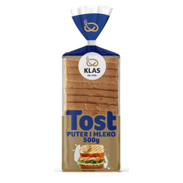 Hleb tost KLAS puter&mleko 500g