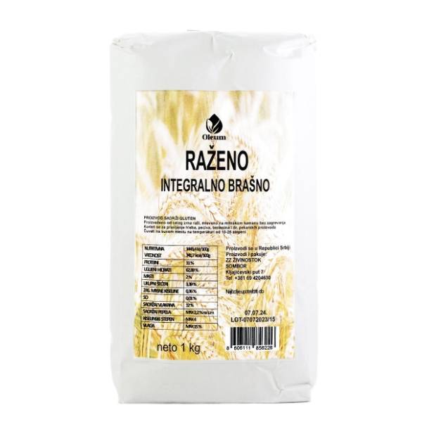 Integralno brašno OLEUM raženo 1kg