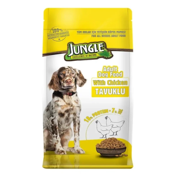 JUNGLE hrana za odrasle pse piletina 15kg