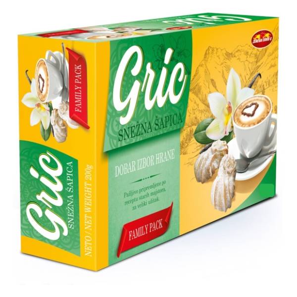 Keks Gric snežna šapica 180g