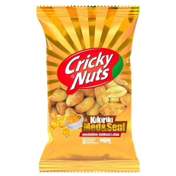 Kikiriki CRICKY med i senf suvopečeni 75g
