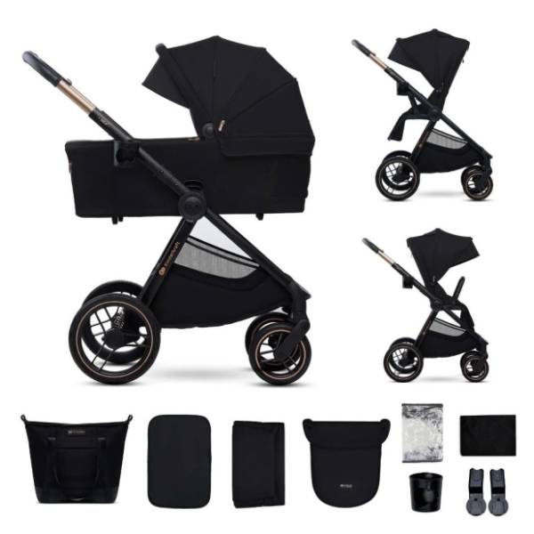 KINDERKRAFT kolica za bebe 2 u 1 Nea 2 Midnight crna