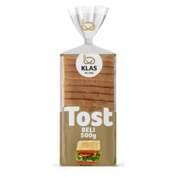 KLAS beli tost hleb 500g