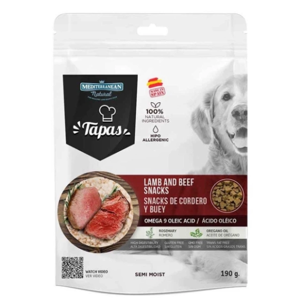 MEDITERRANEAN NATURAL Tapas poslastica jagnjetina govedina 190g