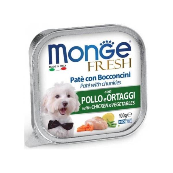 MONGE Fresh hrana za pse piletina i povrće 100g