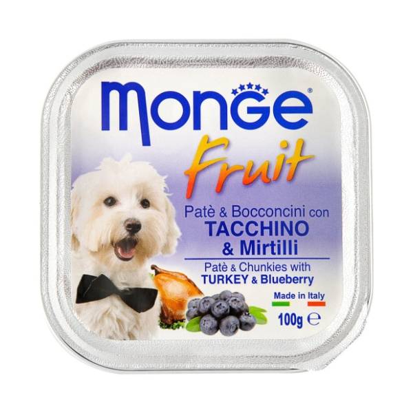 MONGE Fruit hrana za pse ćuretina i borovnica 100g