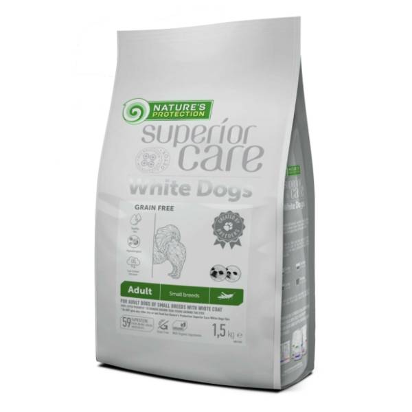 NATURE'S PROTECTION White dog small&mini adult insekti 1,5kg