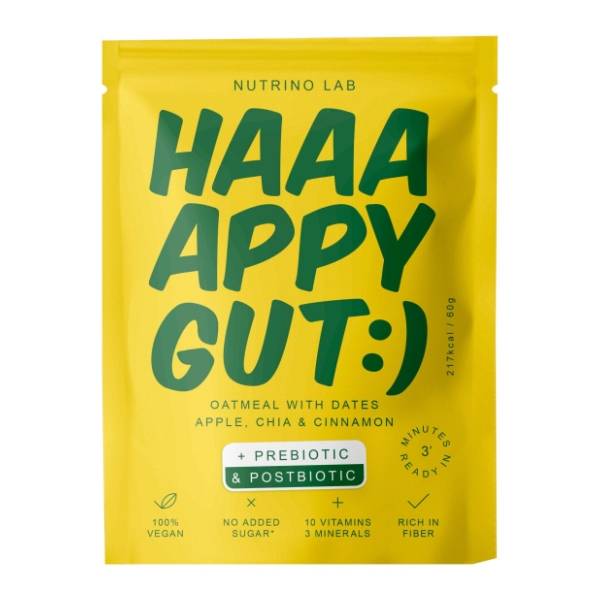 NUTRINO Lab ovsena kaša Happy gut jabuka i cimet 60g