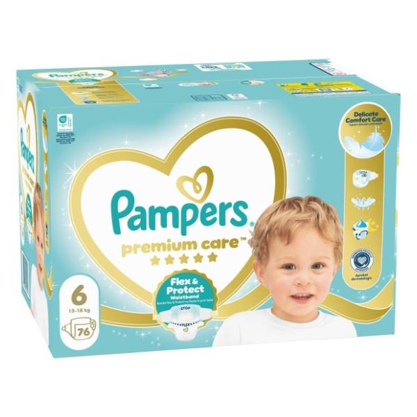 PAMPERS pelene premium care 6 76kom