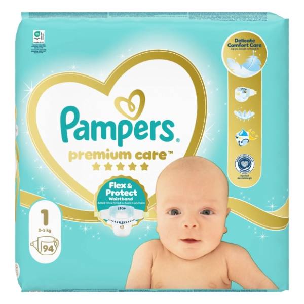 PAMPERS pelene premium care 1 94kom