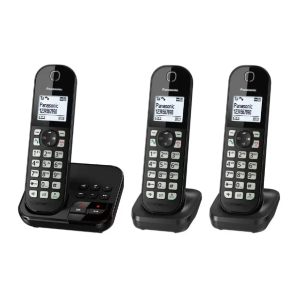 PANASONIC KX-TGC463GB crni bežični fiksni telefoni